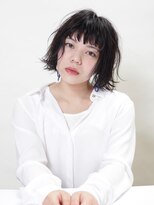 エムスラッシュ たまプラーザ(M.SLASH)&nbsp;ルーズ/くせ毛風/黒髪/ローライト/外ハネボブ/たまプラーザｚ