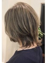 ネックス 表参道本店(nex)&nbsp;nex 表参道 白髪　ハイライトカラー　オリーブカラー