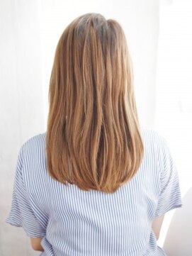 ヘアメイク ナル(hair make nalu) ナチュラルかきあげストレートスタイル