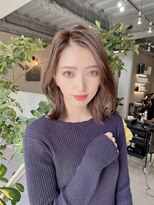 フラッグヘア 新宮店(Flag HAIR)&nbsp;秋カラーマロンベージュくびれ韓国イルミナカラー