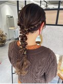 金箔×編み下ろし