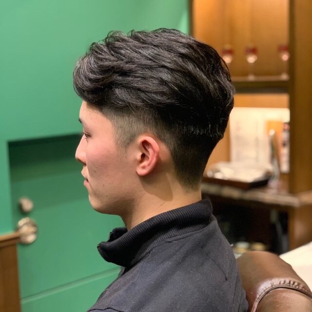 ツーブロック七三オールバックスタイル：L178626867｜ヒロギンザ