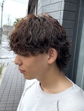 アビー(ABEY) 波巻きスパイラルパーマ波巻きウルフメンズウルフ