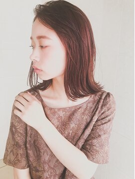 リアン(Reen) Reen hair　切りっぱなしボブ★ピンクブラウン