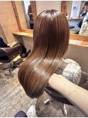 マロンベージュ×髪質改善