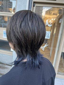 エクラートリアン 藤沢店(ECLART Lien) インナーカラー アッシュパープル