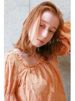 ラフィスヘアー シン 大分店(La fith hair SHIN)&nbsp;【La fith】 かきあげ前髪×ミディアム