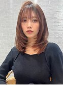 たっぷりレイヤー/レイヤーカット/ブラウンベージュ