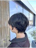 くびれショート×パーマ