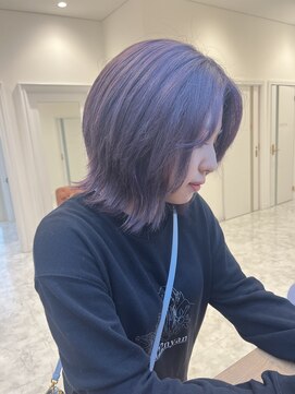モア 岡崎(more) stylist大山【ラベンダーカラー】ブリーチあり