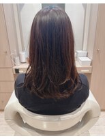 コーエン(cowen)&nbsp;くびれミディアム髪質改善ワンカール縮毛矯正グレージュ似合わせ