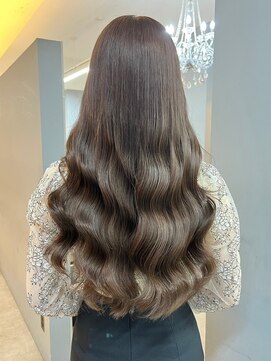 オズ 安積店(OZ) ダブルカラー外ハネボブインナーカラーハイライトケアブリーチ