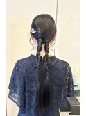 タイト編みおろしアレンジ