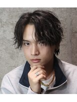 ライズ 渋谷店(RISE)&nbsp;【韓国風ニュアンスセンターパート】ツーブロックマッシュ