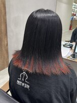 ラナンバイシダ(ranan by sida)&nbsp;10代20代/インナーカラー/オレンジ/暗めカラー