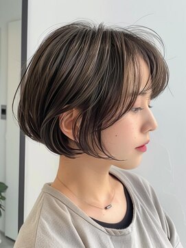 レヴ 草加店(LEV.) イメチェン　外はね　ボブ　美髪　ワイドバング　ブルーブラック