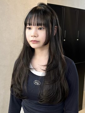 コモダ 神戸三宮(comoda) レイヤーカット×姫カット