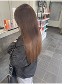 髪質改善 くせ毛 ストレート 縮毛矯正 艶髪 ロング 湿気対策