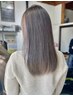【透ける髪へ☆】透明感カラー＋フェイスラインカット＋トリートメントご相談