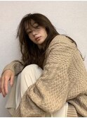 グレージュハンサムショートレイヤーカットセミロングボブヘア