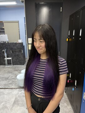 ホワイト 梅田(white) インナー紫カラー>