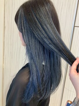 ビス フルール 日暮里店(Vis fleur) ロングヘア/ハイライト/ブルーカラー