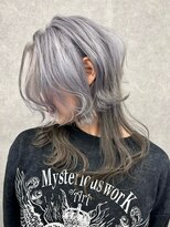 いろあそび 八王子&nbsp;【インナーカラー】シルバー×グレージュ