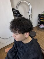 ココアンドワオ(COCO&WOW!)&nbsp;波巻きパーマツーブロックマッシュ