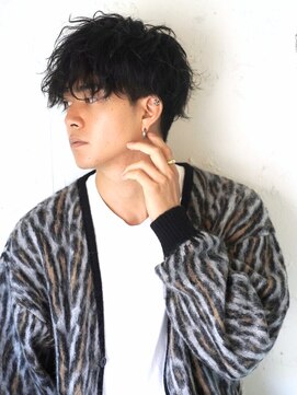 ロミーオム 本厚木(ROMMY. Homme) 本厚木ダウンバングショート韓国ニュアンスパーマフェザーパーマ