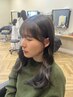 【長野指名限定】前髪顔周りカット+カラー+髪質改善トリートメント10900円