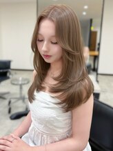 シェイト(ciate) ハイトーンミルクティーベージュ×レイヤーカットciate_mayu
