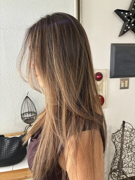 ヘアアンドスペース ベロン(hair&space velon) ベージュハイライト