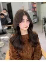 シェス 梅田茶屋町(shes)&nbsp;韓国風ヘア×オリーブグレージュ/アリサ