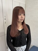 シェミール(CHEMIR)&nbsp;ピンクベージュ×レイヤーカット【ハイトーン/ケアブリーチ】
