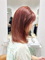 ティエラ 原宿 表参道(Tierra) 透明感カラーブリーチなしで高発色オレンジレッドブラウン