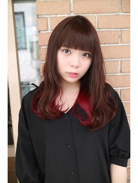 サロンドミルク 原宿(salon de MiLK) ピンクベージュ&インナーカラーピンクレッド