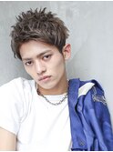 AUSTIN メンズアップバング×束感ショートマッシュ