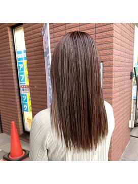 モードケイズ 西宮(MODE K's) ミルクティーハイライト大人可愛い/モテ髪カタログ/小顔/