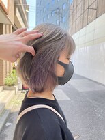 マハロ(mahalo) パールベージュ×ラベンダー＊【ブリーチ/インナーカラー/千葉】