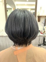 グルック ヘアーリラクゼーション 九条店(Gluck Hair Relaxation) ショートボブ×グレージュ