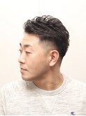 【ヨシザワ人形町】ツーブロック/くせ毛風パーマ/七三