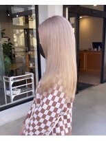 ナンバー(number+)&nbsp;透明感カラー★ダブルカラーブリーチミルクティーベージュ