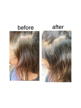 髪にも頭皮にも優しいオーガニックの薬剤を使用！回数を重ねる度に美しい仕上がりに…♪