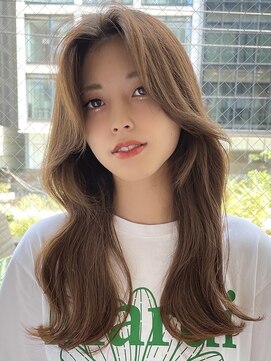 バイオレットジェム(Violet`jem) 20代30代40代50代大人可愛い小顔フロントレイヤーココアベージュ