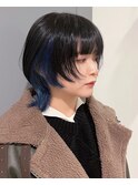 ショートウルフ× インナーカラー