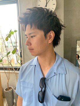 テトヘアー(teto hair) ベリーショート、スパイキーショート、黒髪短髪、メンズカット