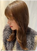 【tricca代官山】ミディアムレイヤー/ショコラベージュ