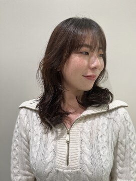 スタイル 茅ケ崎(STYLE) 【ハクラ】コテ巻きパーマ 緩めパーマ ミディアムヘア