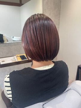 ミューシェレゴ(meauche...lego) ピンク/ラベンダー/ボブ/艶髪/切りっぱなしボブ