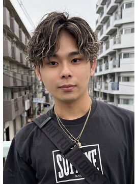 メンズバイココテラス 豊中(men's by cocoterace) 波巻きパーマ/メンズカット/メンズパーマ/メッシュ